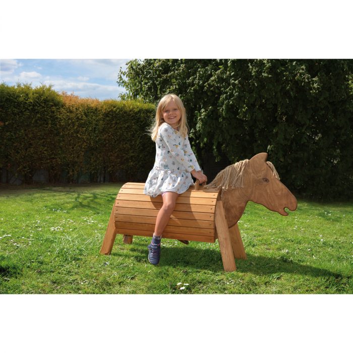 Holzpferd 50 cm lasiert – Bild 2