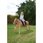 Holzpferd 80 cm lasiert – Bild 2
