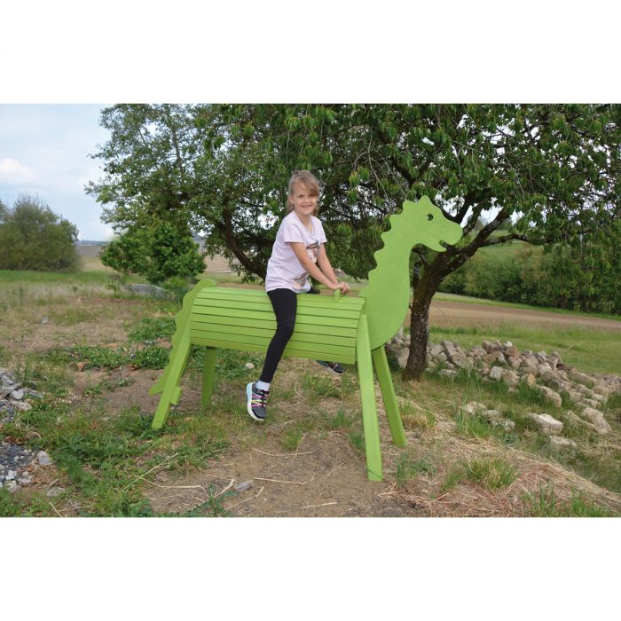Holzdrache 90 cm lasiert – Bild 2