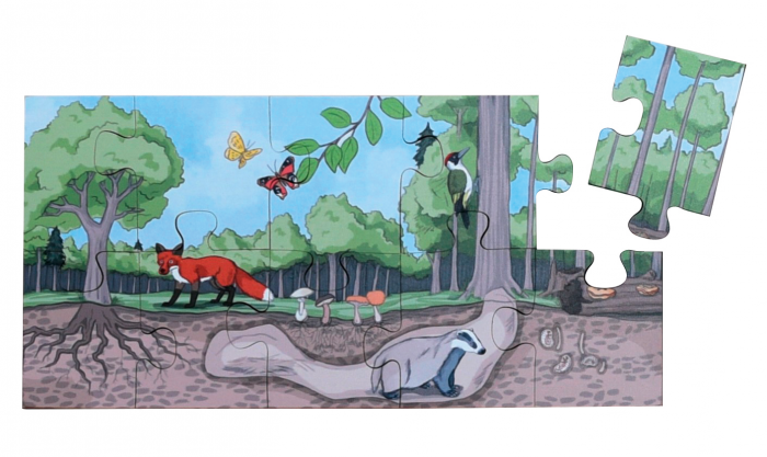 beleduc Bodenpuzzle Entdecke den Wald – Bild 2