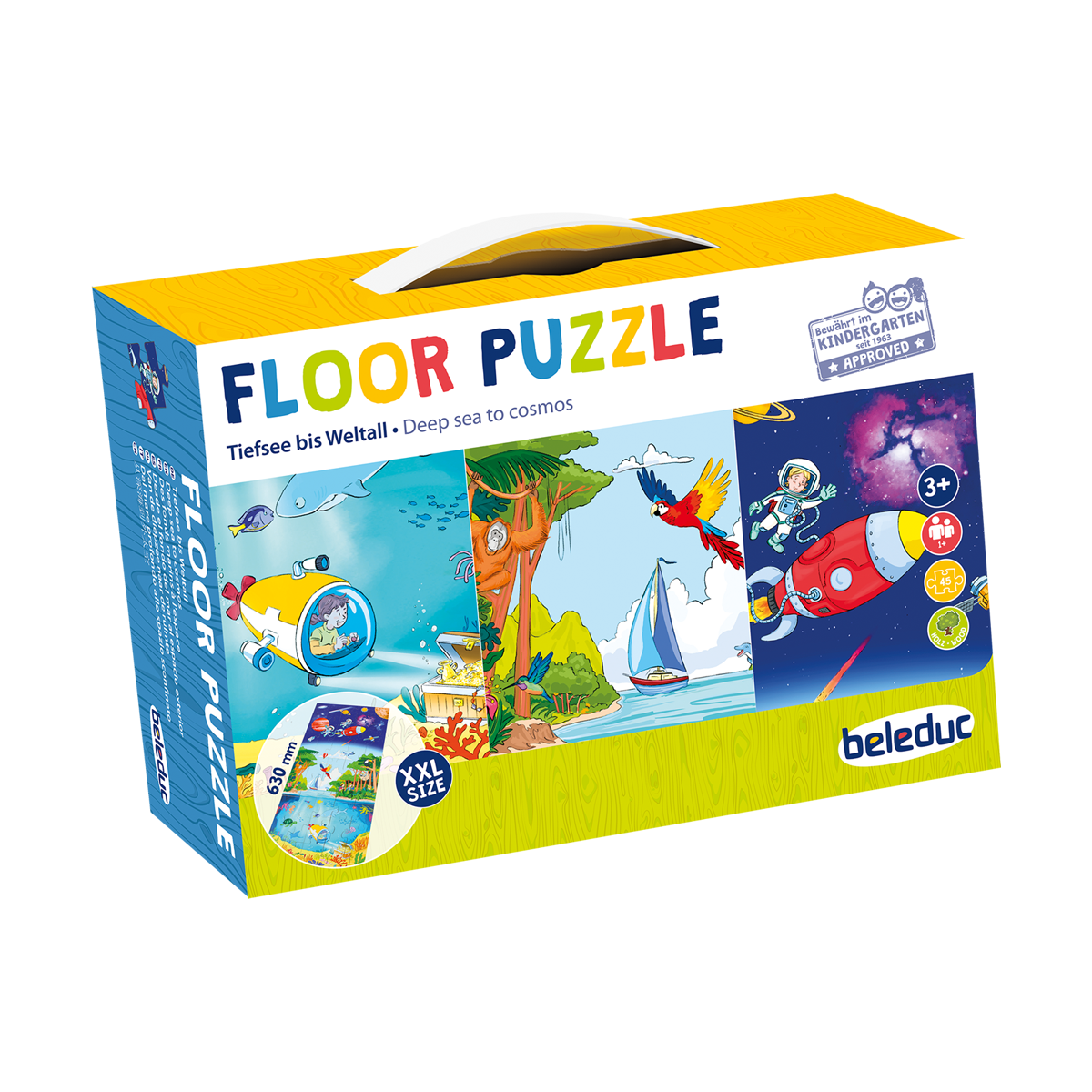 16211-Cover-rgb.png beleduc Bodenpuzzle Tiefsee bis Weltall – Bild 1