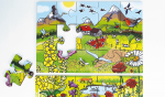 beleduc Bodenpuzzle Entdecke die Blumenwiese – Bild 8