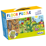 beleduc Bodenpuzzle „Entdecke die Blumenwiese“ – 45-teilig