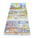 Bodenpuzzle „Stadtleben“ – 45-teiliges XXL Puzzle von beleduc – Bild 2