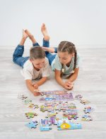 Bodenpuzzle „Stadtleben“ – 45-teiliges XXL Puzzle von beleduc – Bild 4