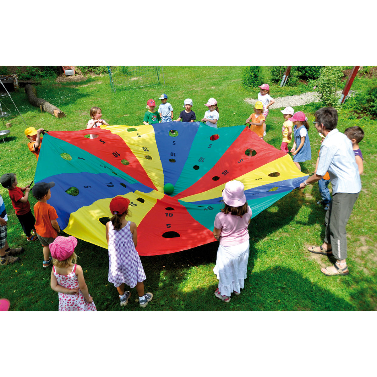 170170_1.jpg Schwungtuch mit Ziellöchern Ø 300 cm – Bild 1