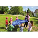 Schwungtuch Blau Ø 185 cm mit 8 Griffen