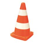 Markierungskegel Orange/Weiß 23 cm, 4er-Set