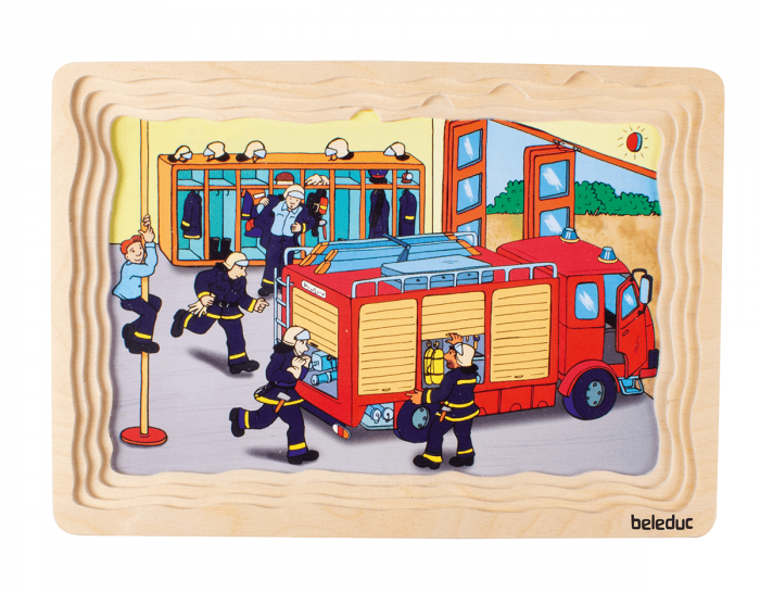 beleduc Lagen-Puzzle „Feuerwehr“ – Einsatz in 5 Lagen – Bild 2