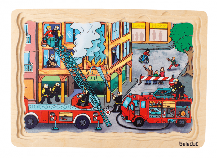 beleduc Lagen-Puzzle „Feuerwehr“ – Einsatz in 5 Lagen – Bild 3