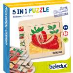 beleduc Lagen-Puzzle „Erdbeere“ – Entwicklung der Frucht