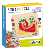 beleduc Lagen-Puzzle „Erdbeere“ – Entwicklung der Frucht