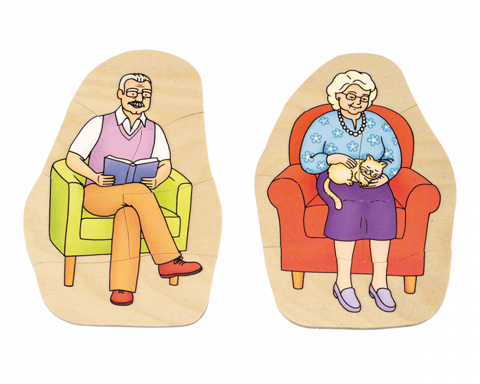 beleduc Lagen-Puzzle „Oma & Opa“ – Lebensphasen entdecken – Bild 2