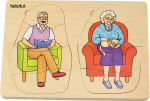 beleduc Lagen-Puzzle „Oma & Opa“ – Lebensphasen entdecken – Bild 7
