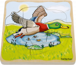 beleduc Lagen-Puzzle „Ente“ – Entwicklung in 4 Lagen