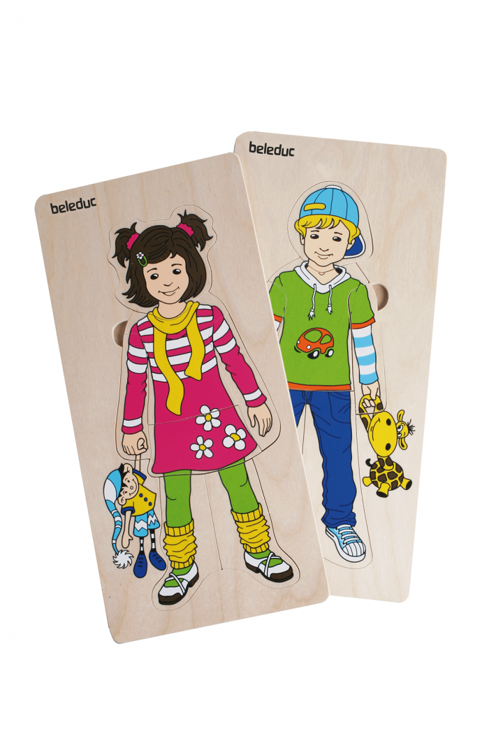 beleduc Lagen-Puzzle-Set Anika & Denis – Bild 2