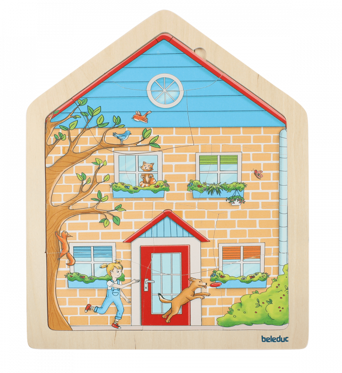 beleduc Lagen-Puzzle „Zuhause“ – das Haus entdecken – Bild 2
