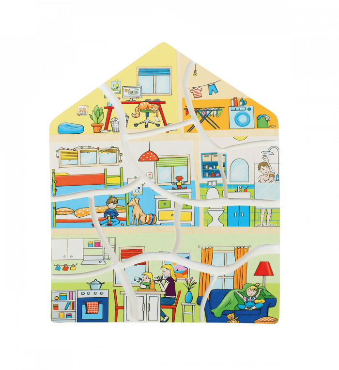 beleduc Lagen-Puzzle „Zuhause“ – das Haus entdecken – Bild 9