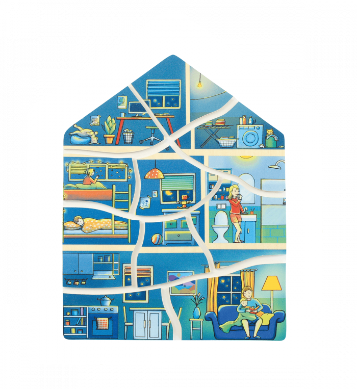 beleduc Lagen-Puzzle „Zuhause“ – das Haus entdecken – Bild 10