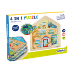 beleduc Lagen-Puzzle „Zuhause“ – das Haus entdecken