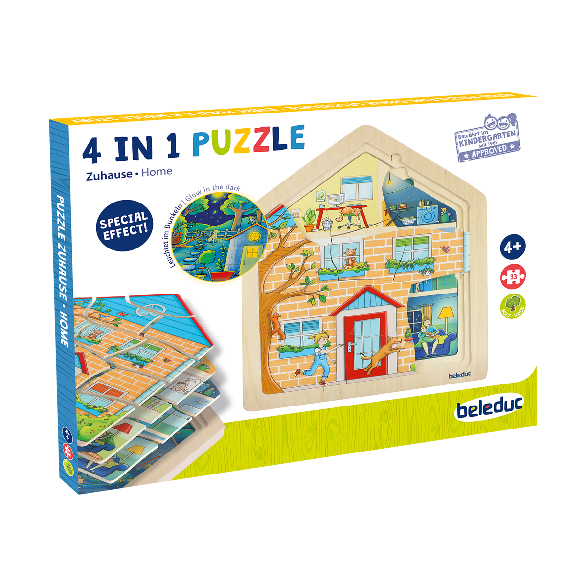 17061-Cover-rgb.png beleduc Lagen-Puzzle „Zuhause“ – das Haus entdecken – Bild 1