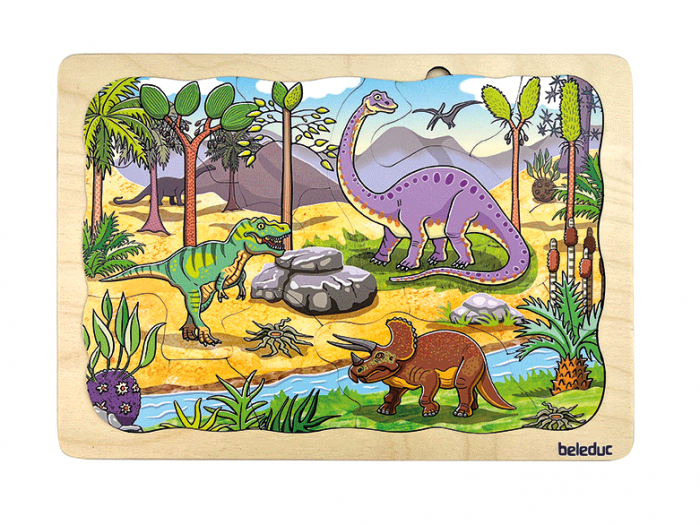 Lagen-Puzzle „Dinosaurier“ – mit Glow-in-the-Dark von beleduc – Bild 6