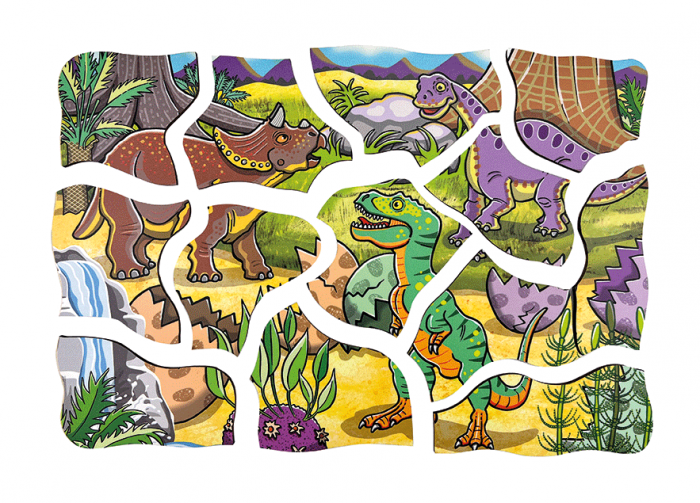 Lagen-Puzzle „Dinosaurier“ – mit Glow-in-the-Dark von beleduc – Bild 11