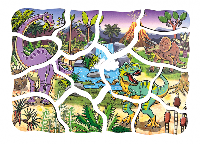 Lagen-Puzzle „Dinosaurier“ – mit Glow-in-the-Dark von beleduc – Bild 12