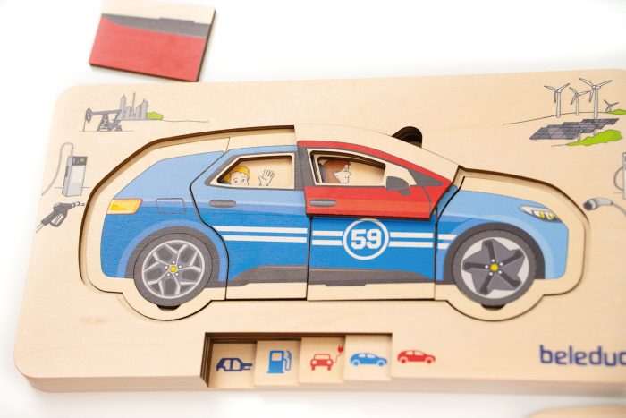 Lagen-Puzzle „Auto“ – Verbrennungs- & Elektromotor von beleduc – Bild 13