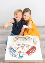 Lagen-Puzzle „Auto“ – Verbrennungs- & Elektromotor von beleduc – Bild 2