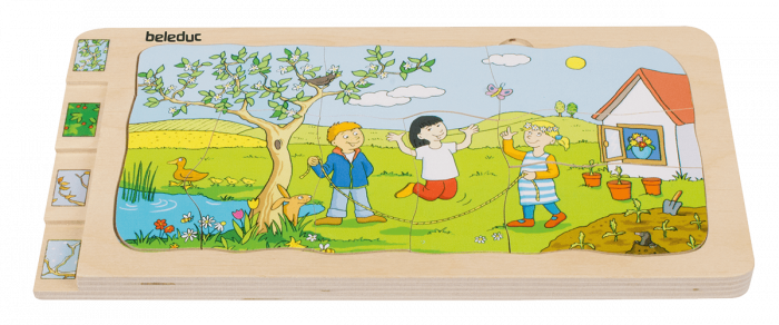 beleduc Lagen-Puzzle „4 Jahreszeiten“ – Wandel der Jahreszeiten – Bild 9