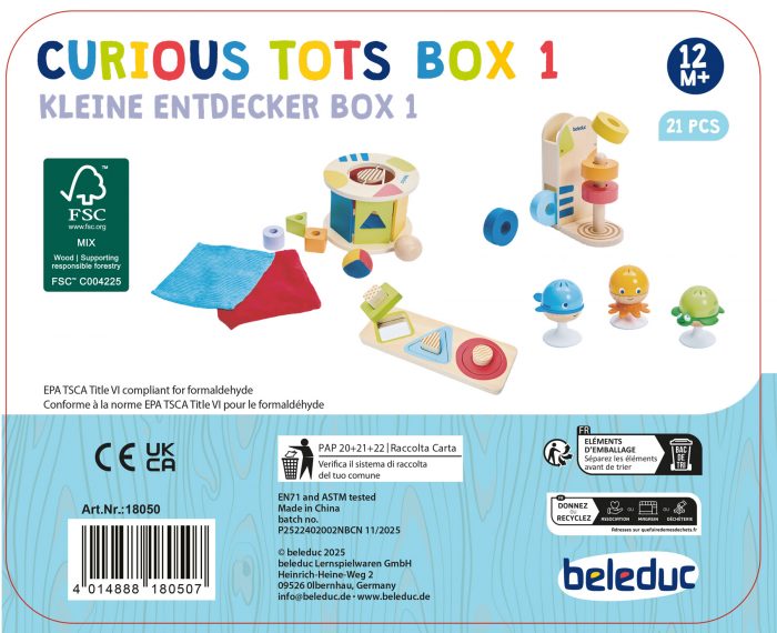 beleduc Kleine Entdecker Box 1, 12M Sensorik – Bild 4