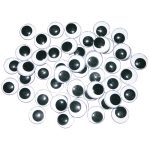 Wackelaugen 18 mm Schwarz/Weiß