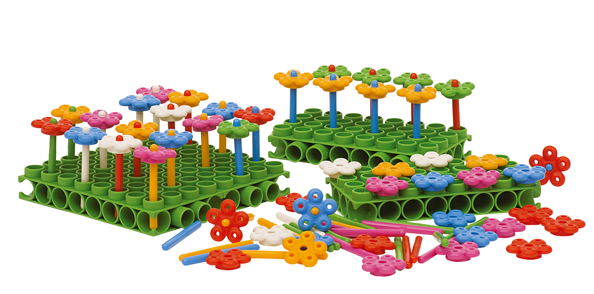 20700-Cover-rgb.png Poly-M Happy Flowers – 104-teilig von beleduc – Bild 1