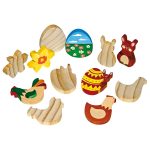 Holzfiguren Ostern 12er-Set