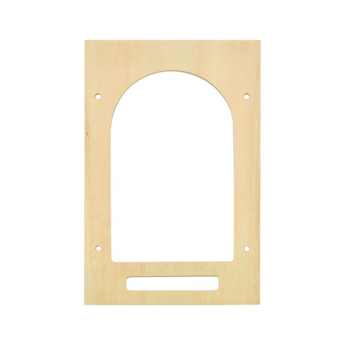 Holzlaterne zum Selbstgestalten 12 × 12 × 19 cm – Bild 3