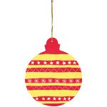 Christbaumkugeln aus Holz 4er-Set – Bild 3