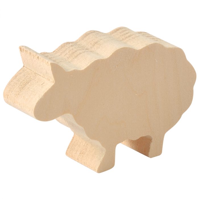 Schnitzholz Bauernhof 3er-Set aus Lindenholz – Bild 2