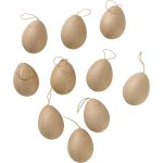 Karton-Eier mit Aufhänger 10er-Set