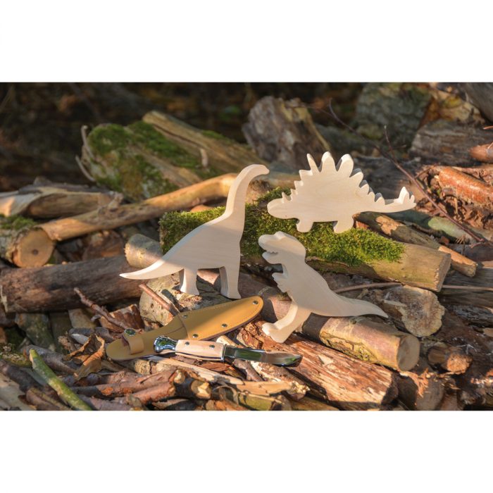 Schnitzholz Dino 3er-Set – Bild 4