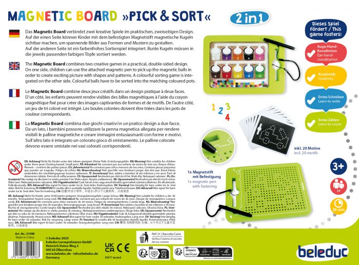 beleduc Magnetic Board „Pick & Sort“ – Bild 6