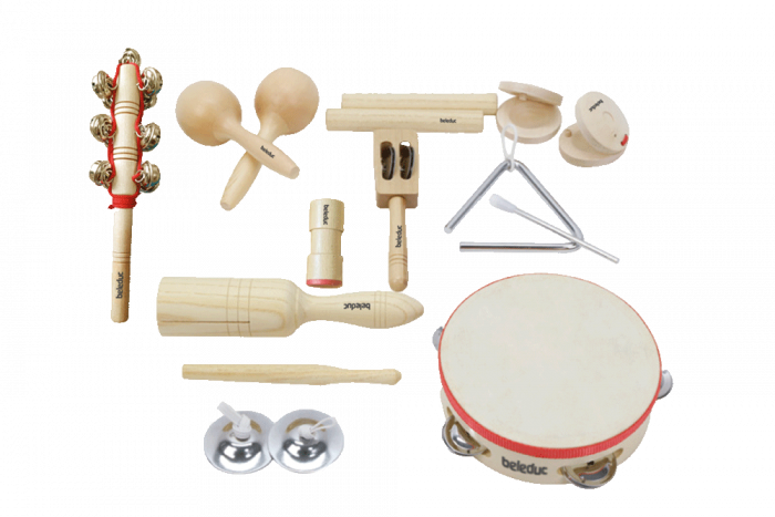 beleduc Percussion-Set – 11 Instrumente – Bild 2