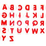 Riesenstempel Großbuchstaben 26er-Set rot