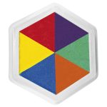 Riesenstempelkissen Multicolor 6-farbig