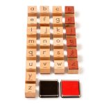 Buchstaben stempeln – ABC-Stempelset