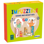 Impuzzible 2 in 1 – Geräusche- und Gewichte-Memo von beleduc