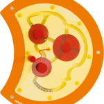 beleduc Wandspielobjekt Raupe Drehlabyrinth