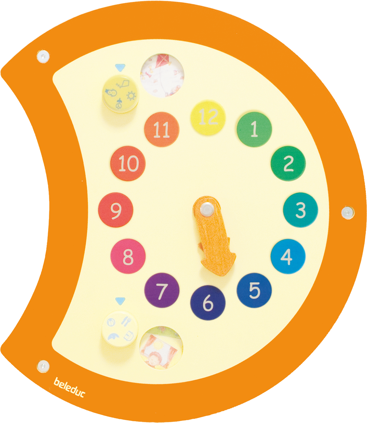 23634-120product-rgb.png beleduc Wandspielobjekt Raupe Uhr – Bild 1
