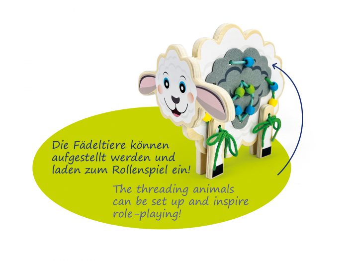 Fädeltiere XXL Set – 129-teilig von beleduc – Bild 4