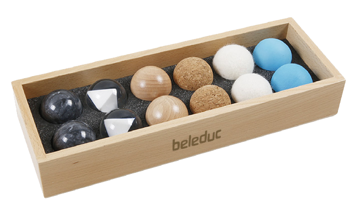 24502-1-product-RGB.png Kugel-Set Tasten – 12-teiliges Sensorikset von beleduc – Bild 1
